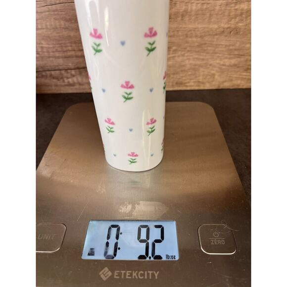 Vintage FTD Floral Hearts White Porcelain 6.5 Bud Vase Japan - Picture 8 of 11